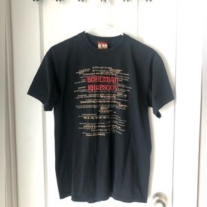 Queen lyrics tee - Bohemian Rhapsody (M)